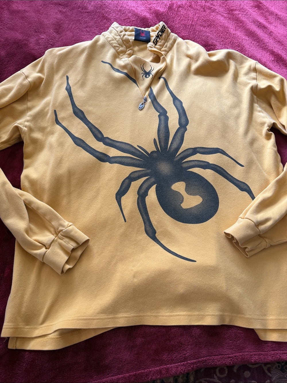 Vintage 80’s Spyder men’s xl 1/4 zip base layer